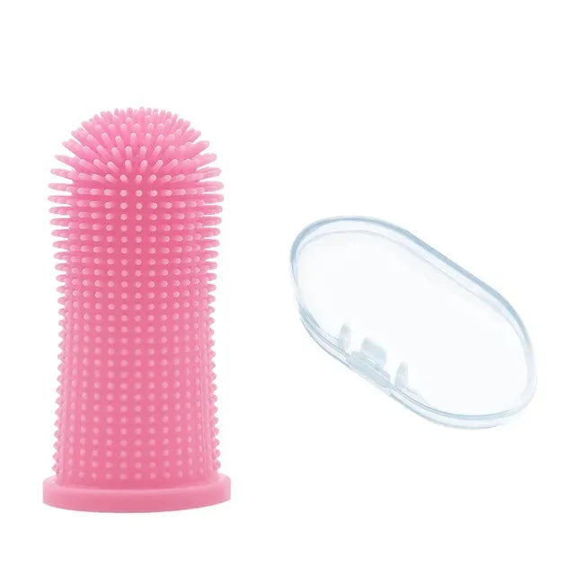 JOLUX Finger-Zahnbürste für Hunde & Katzen – Sanfte Zahnpflege und frischer Atem